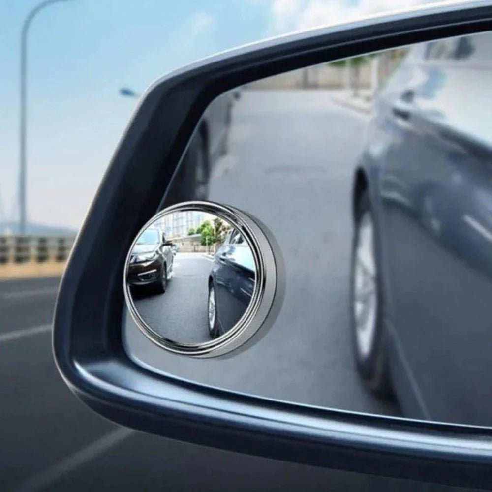 2 Piece Set of Mirrors to Eliminate Blind Spots with Adjustable Features