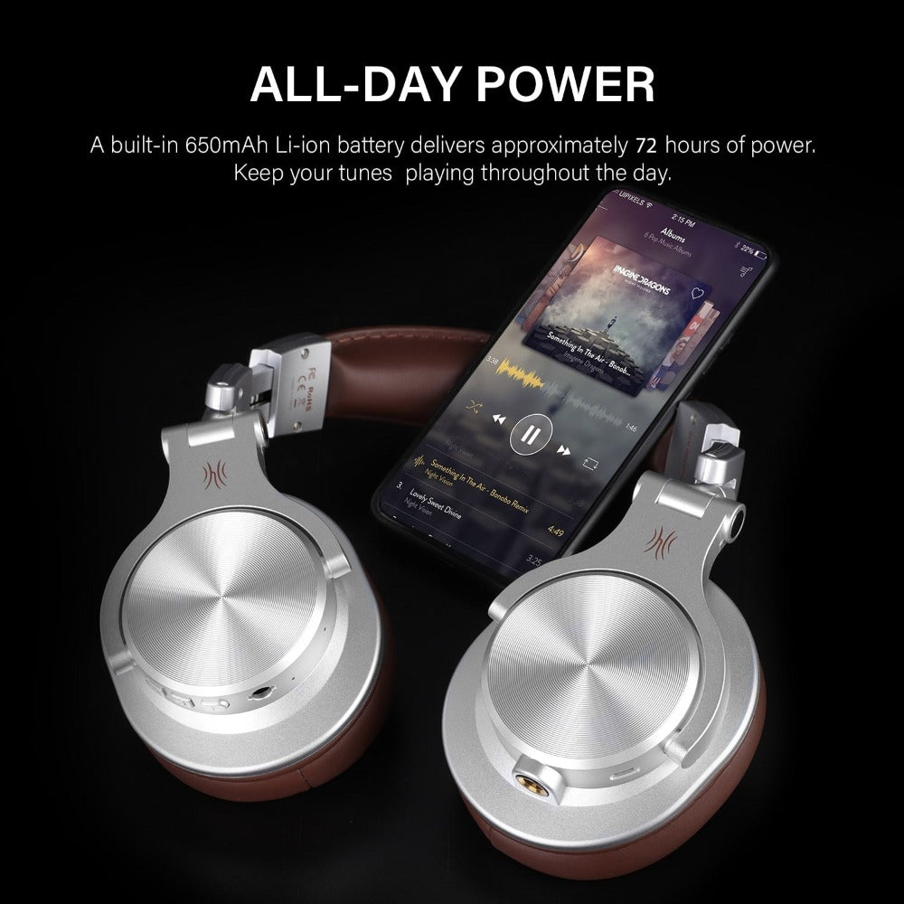 Wireless Fusion Headphones with Bluetooth Connectivity
