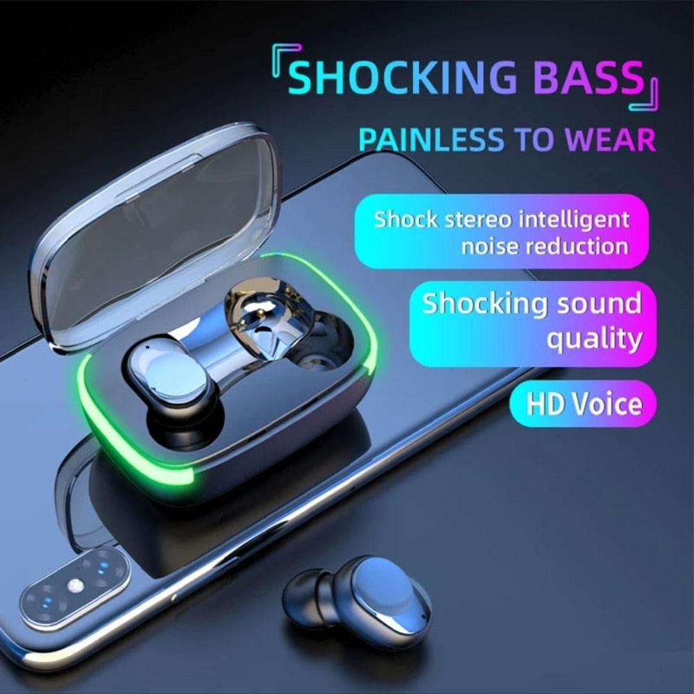 Wireless Bluetooth 5.1 Earbuds with Powerful Dragon Bass
