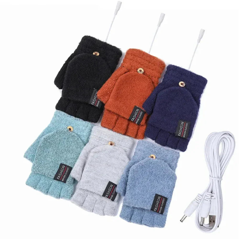 USB Convertible Heating Gloves