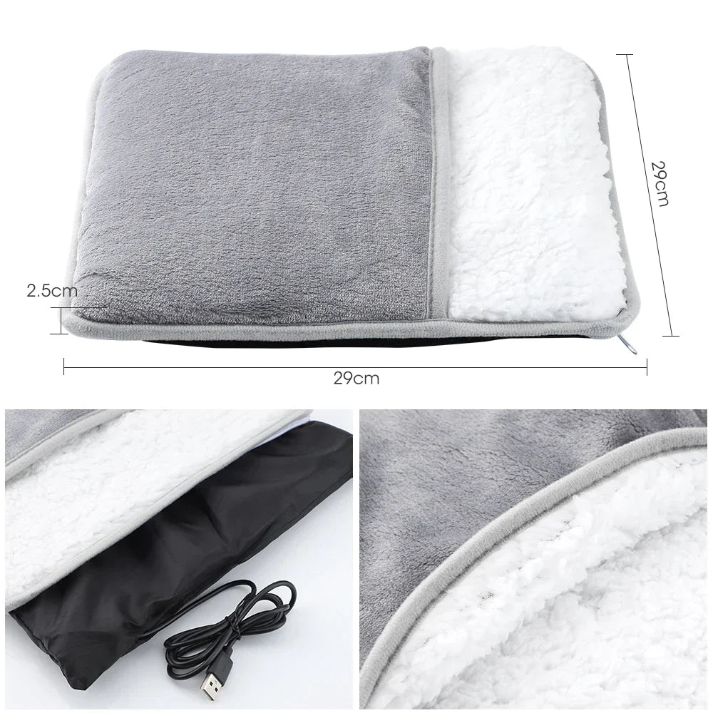 Winter Foot Warmer with Plush and Soft Texture for Versatile Use
