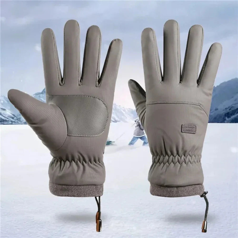 Waterproof Gloves with Fleece Lining for Men - Perfect for Touch Screen Use