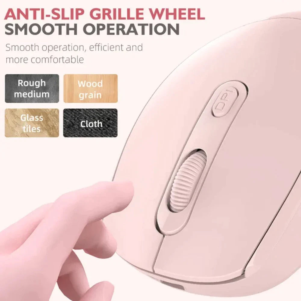 Vibrant High-Resolution Wireless Mouse with Dual Modes