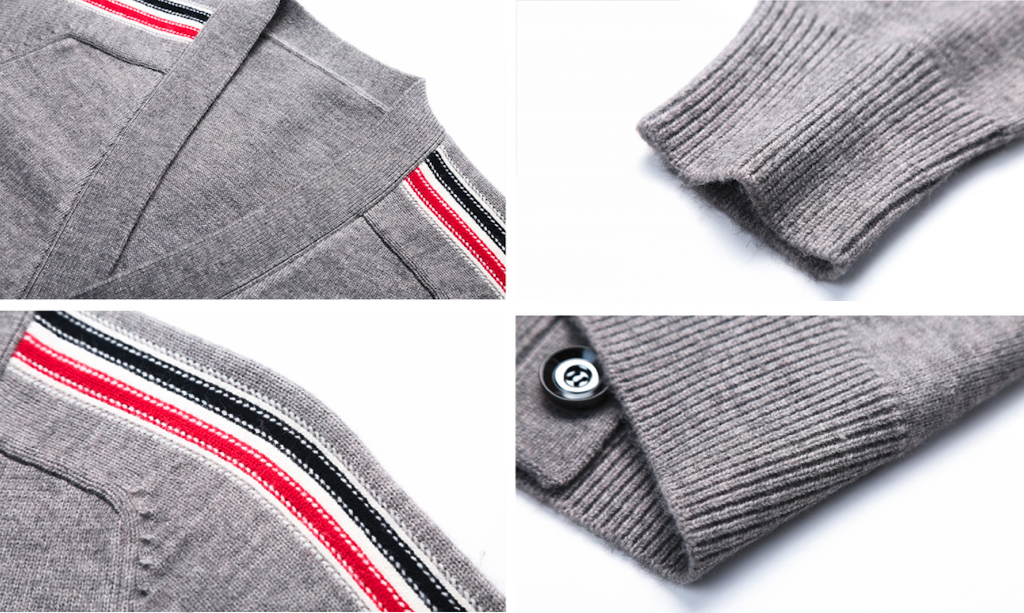 Colorful Striped Men's Cardigan