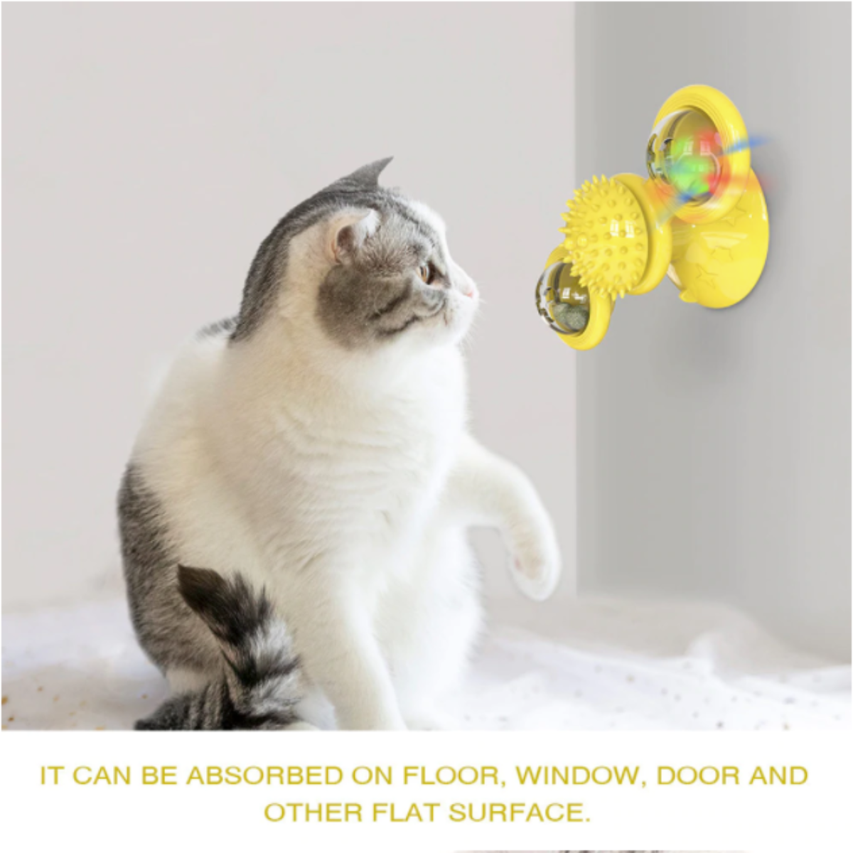 Whirling LED Balls for Cats