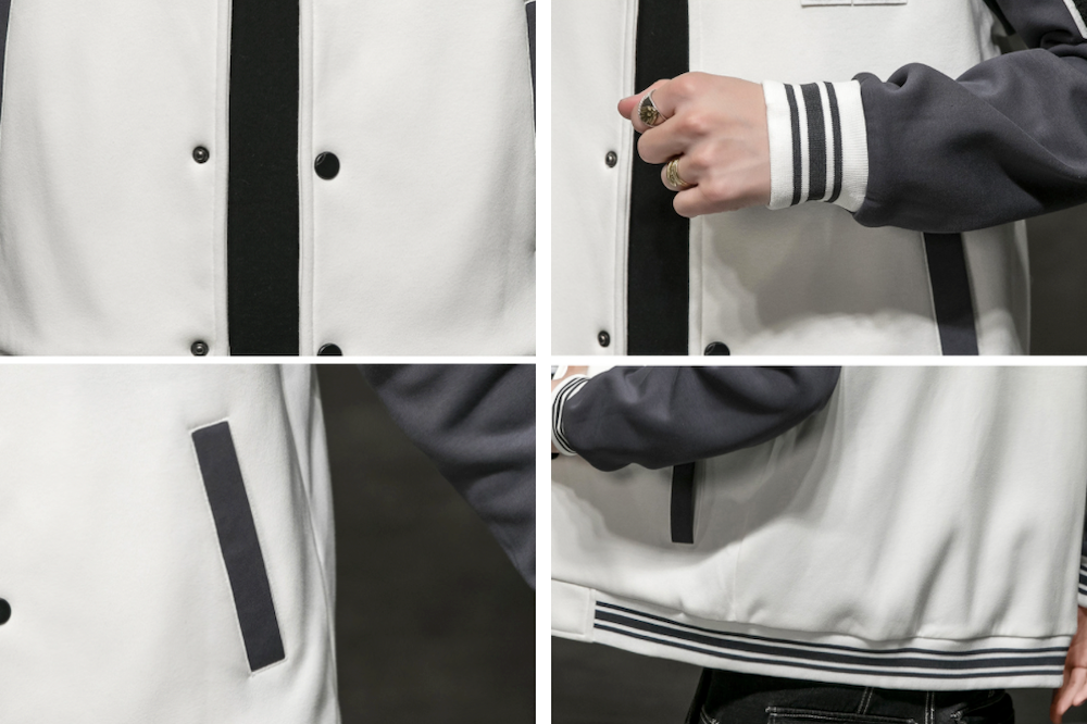 Two-Toned Men's Varsity Jacket