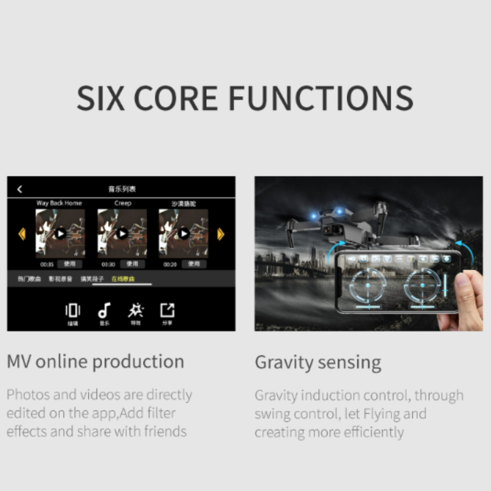 Smart Quadcopter Drone with Dual HD Cameras and Phantom X Technology