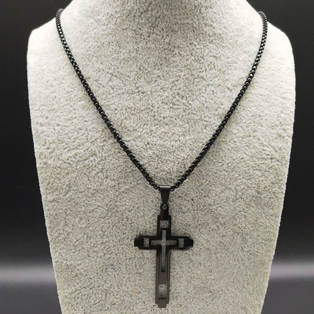 Cross Hollow Necklace