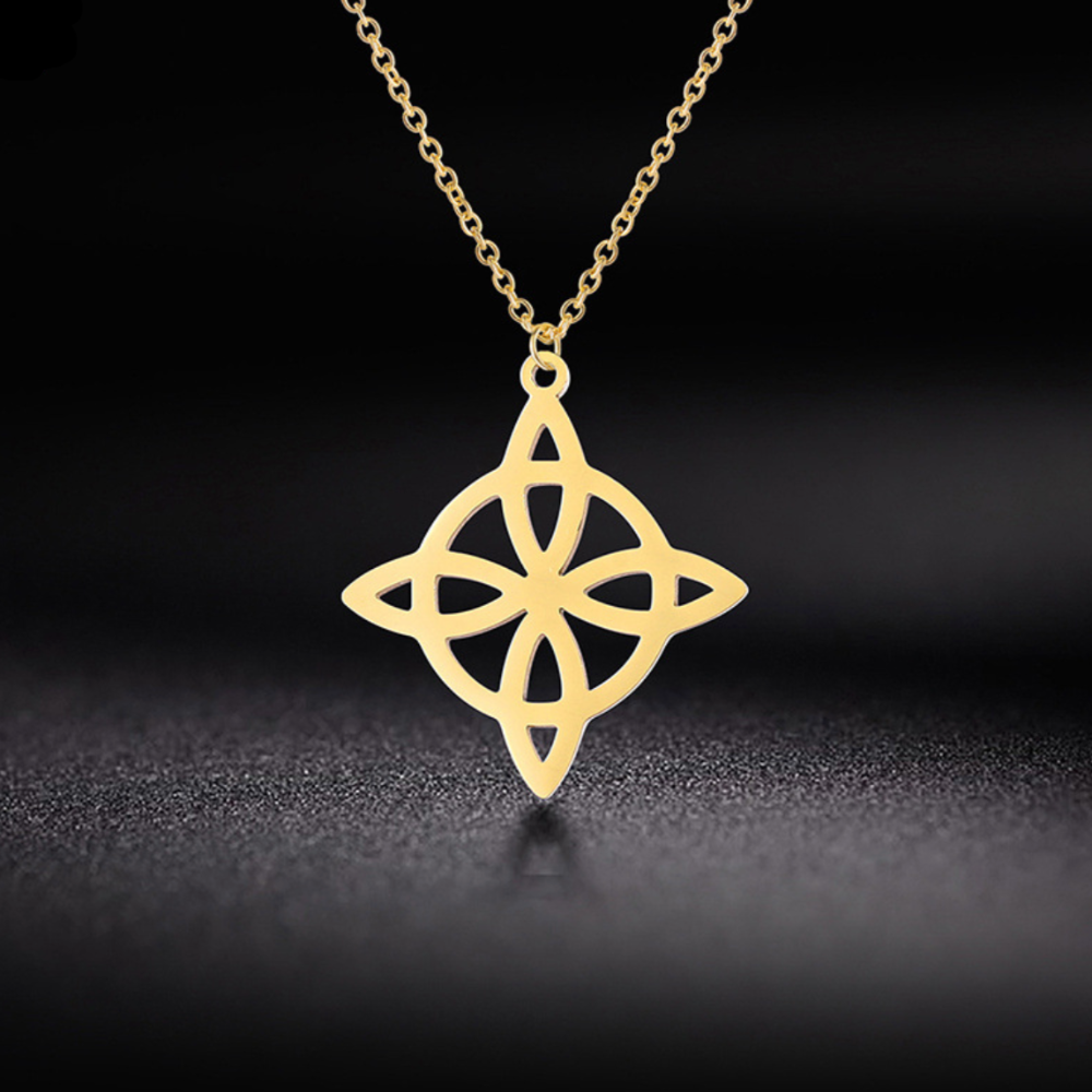 Knot-Shaped Geometric Necklace