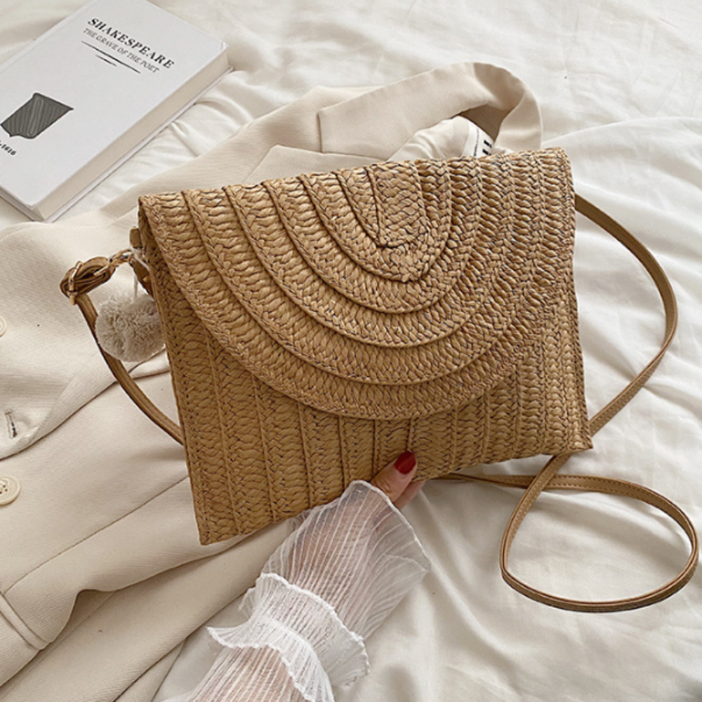 Summer Straw Crossbody Purse