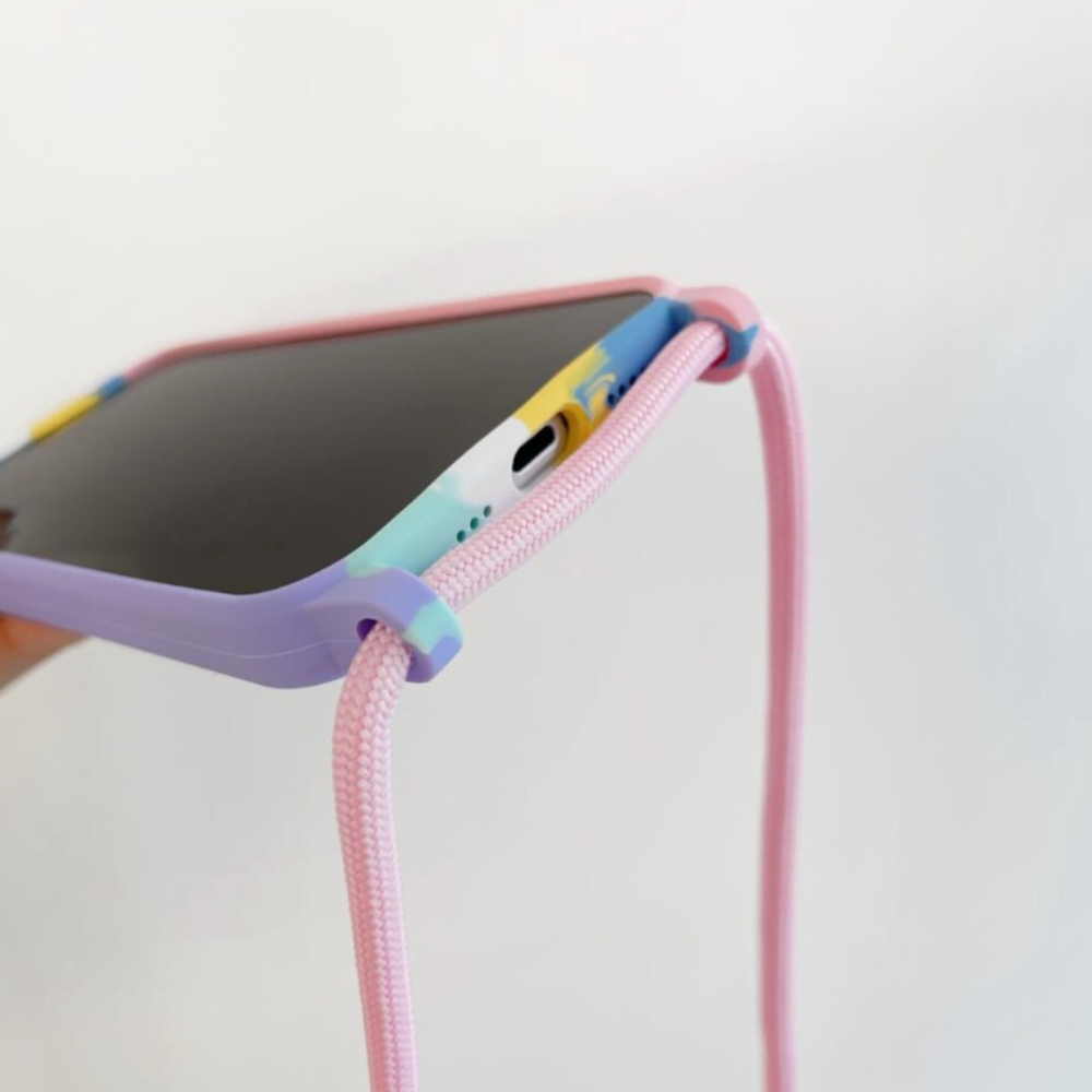 Vibrant Safeguard Cover for iPhone with Shoulder Strap