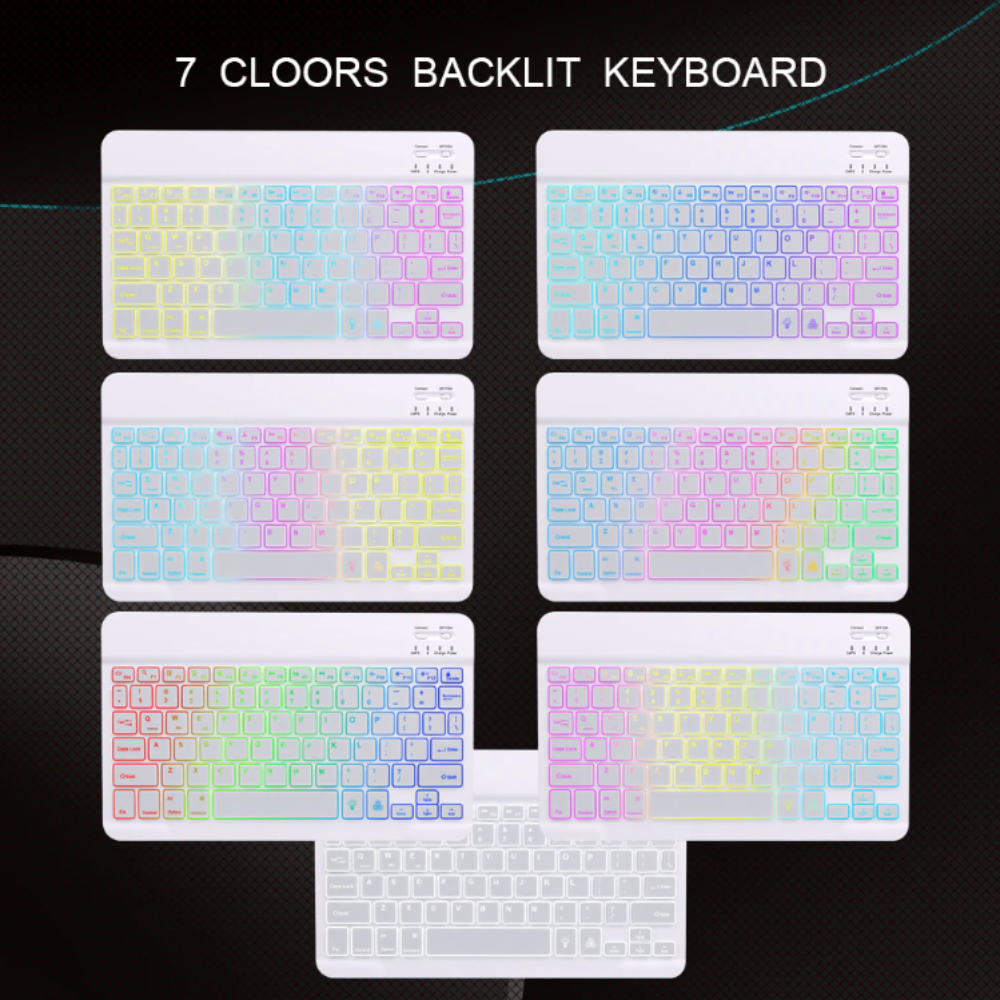 Wireless Keyboard and Mouse with RGB Lighting