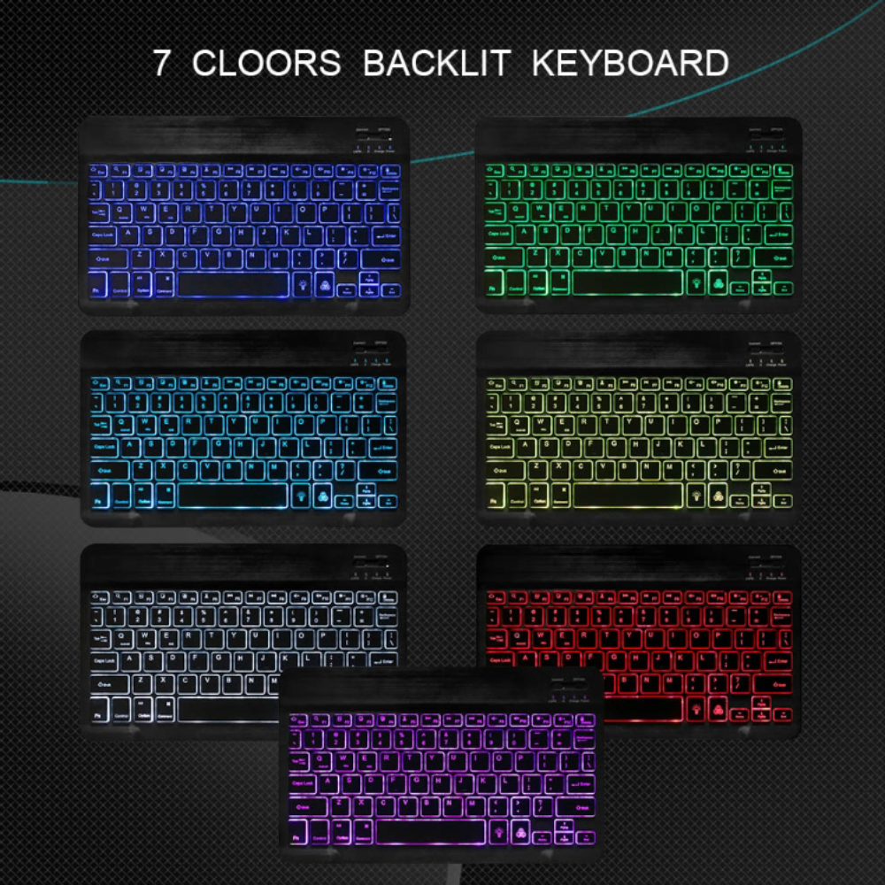 Wireless Keyboard and Mouse with RGB Lighting