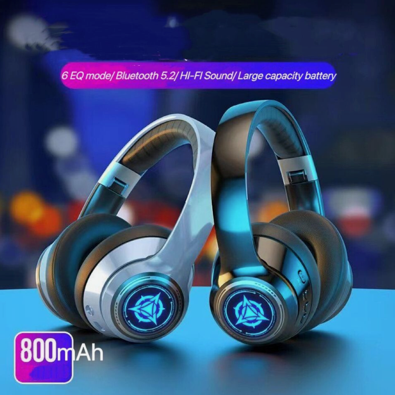 Sporty Dragon Wireless Bluetooth Headphones with Illuminating Light
