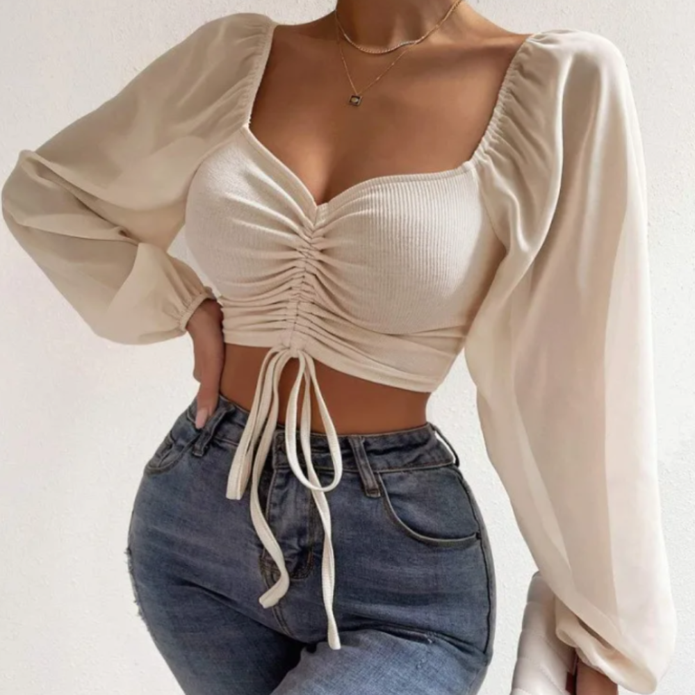 Bell Sleeve Summer Blouse for Women