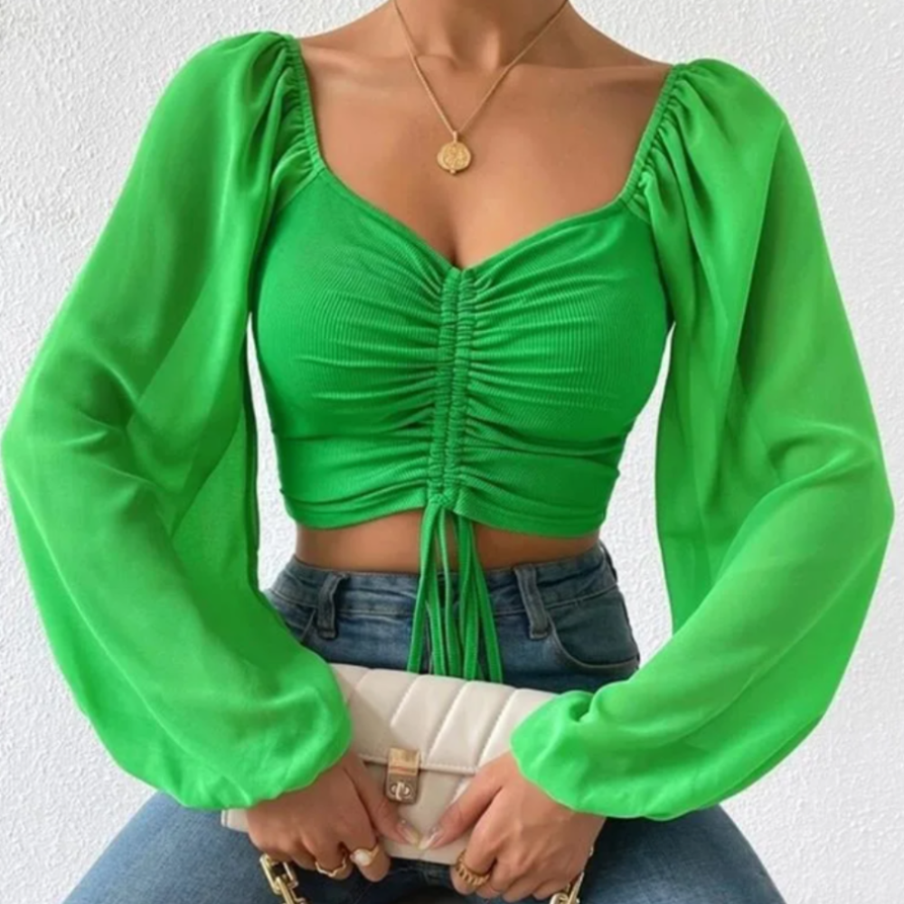 Bell Sleeve Summer Blouse for Women