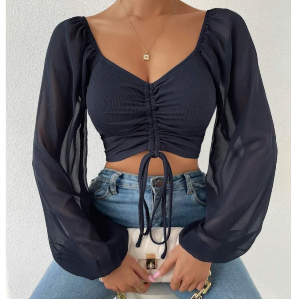 Bell Sleeve Summer Blouse for Women