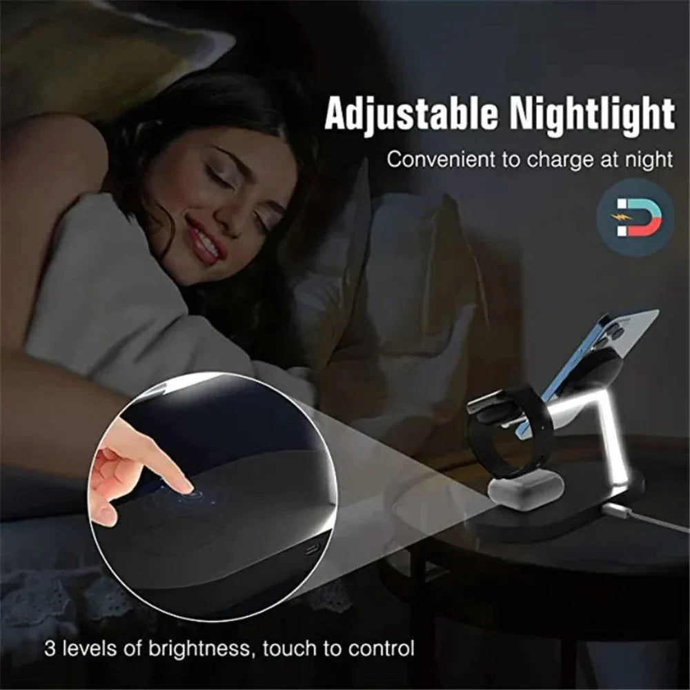 Wireless Charging Lamp Station for iPhone with Magnetic Connectivity