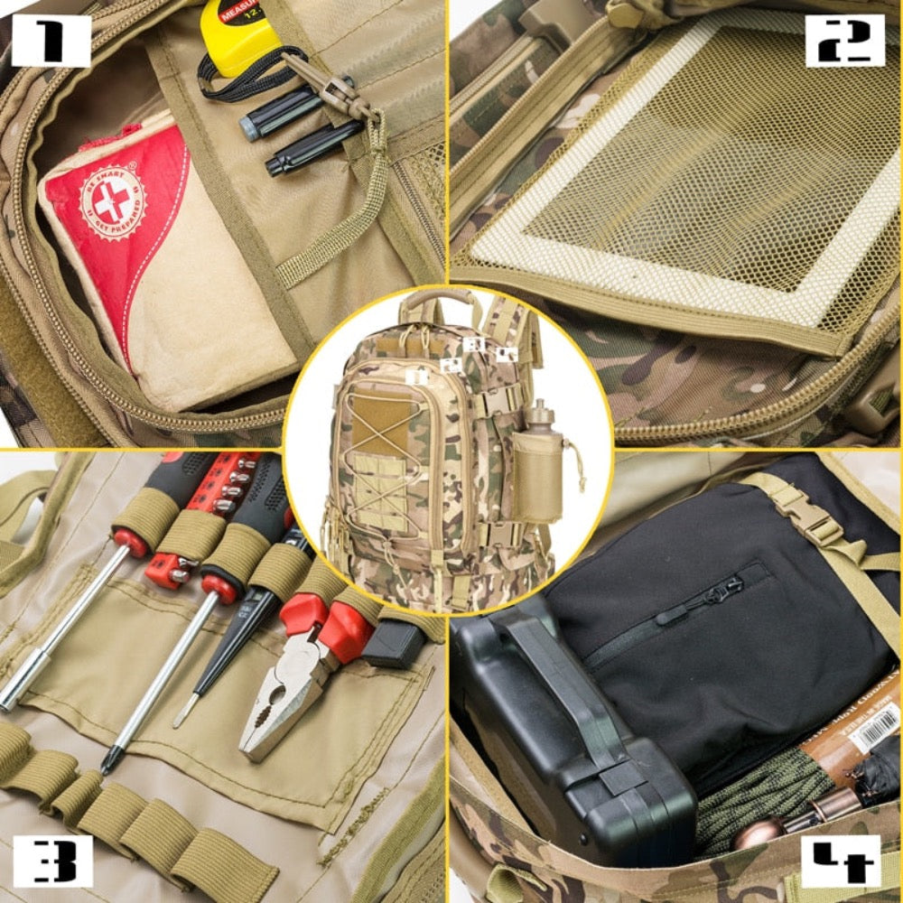 Waterproof Outdoor Backpack with Ample Storage Capacity for Camping
