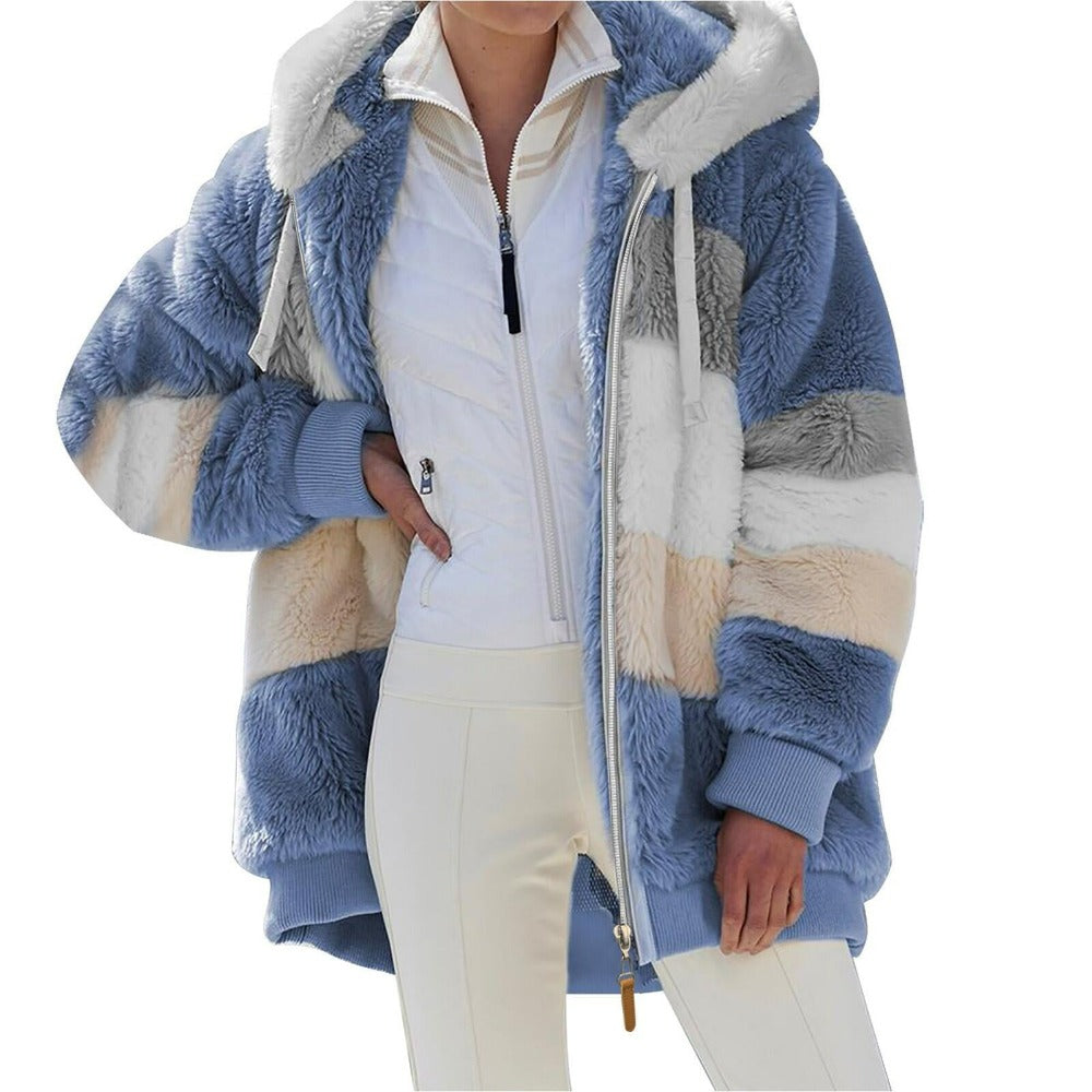 Winter Hooded Fleece Jacket for Women