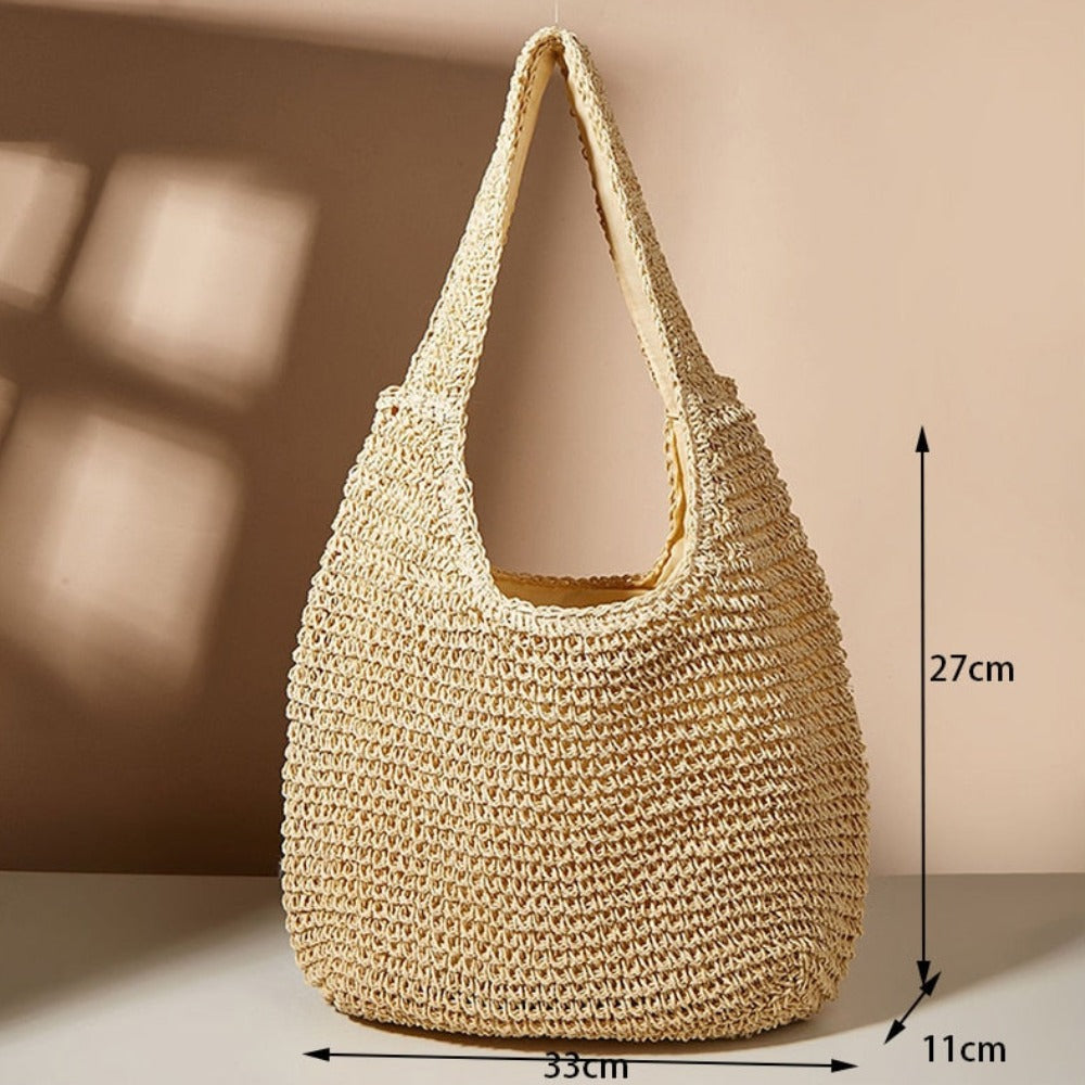 Straw Tote Bag for the Summer Season