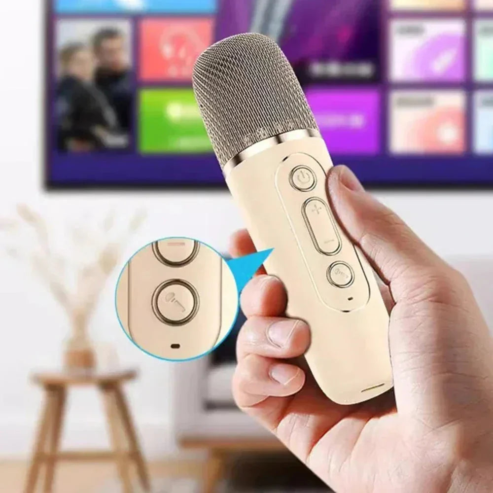 "" Wireless Mini Speaker with Dual Microphones and RGB Lighting