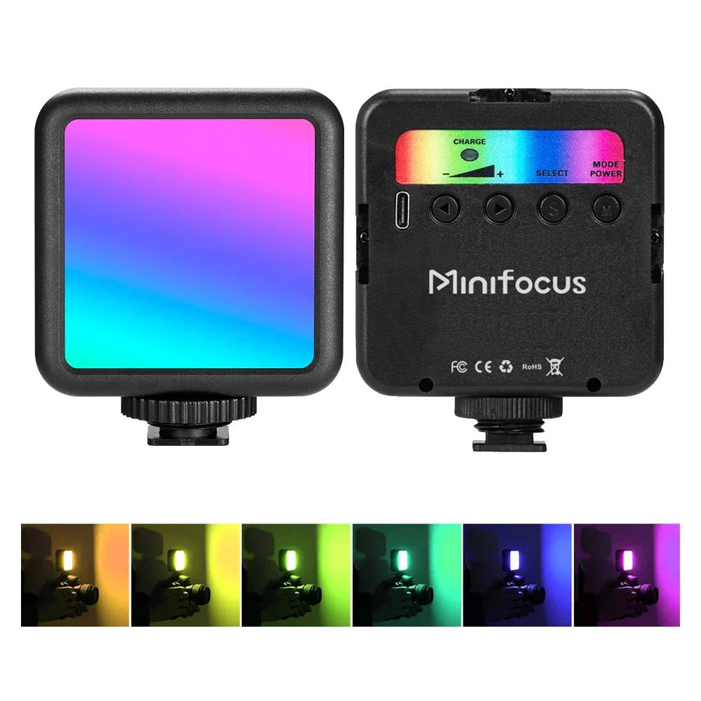 Compact Pocket RGB LED Camera Light