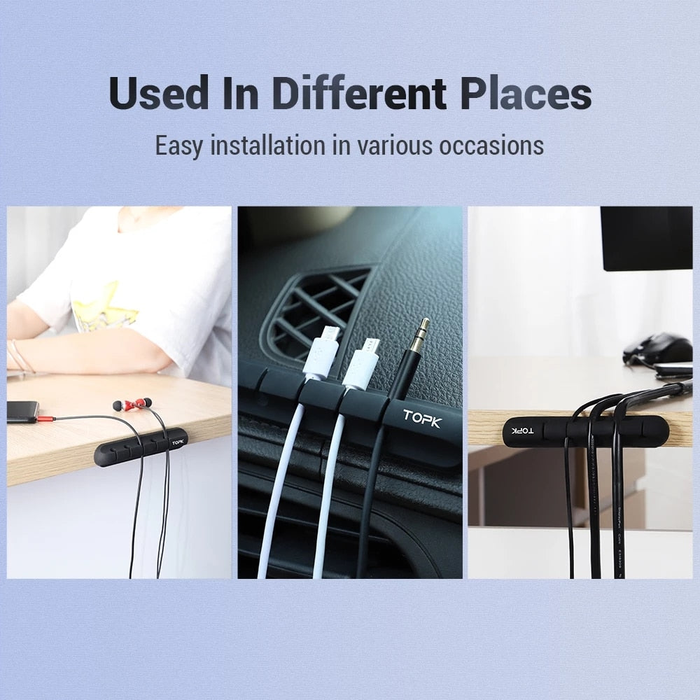 USB Cable Organizer (Set of 2): Streamline Your Cables for Easy Management