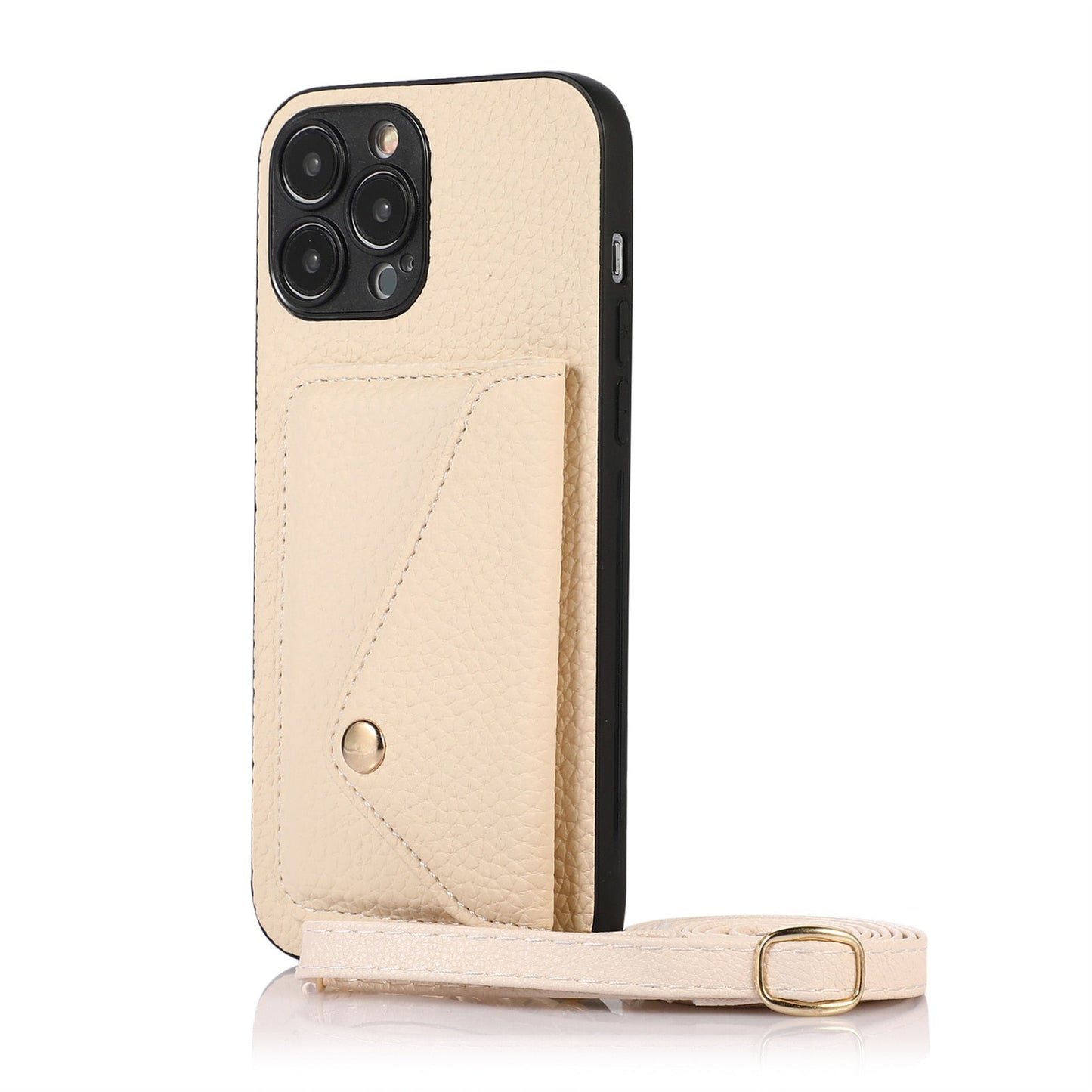 Streamlined Phone Cover with Attached Side Pocket and Carry Strap