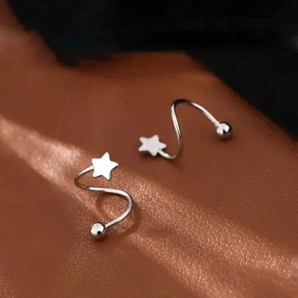 Sleek Star Studs