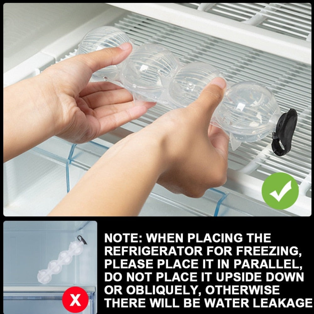 Ice Sphere Mold for Making Balls of Ice