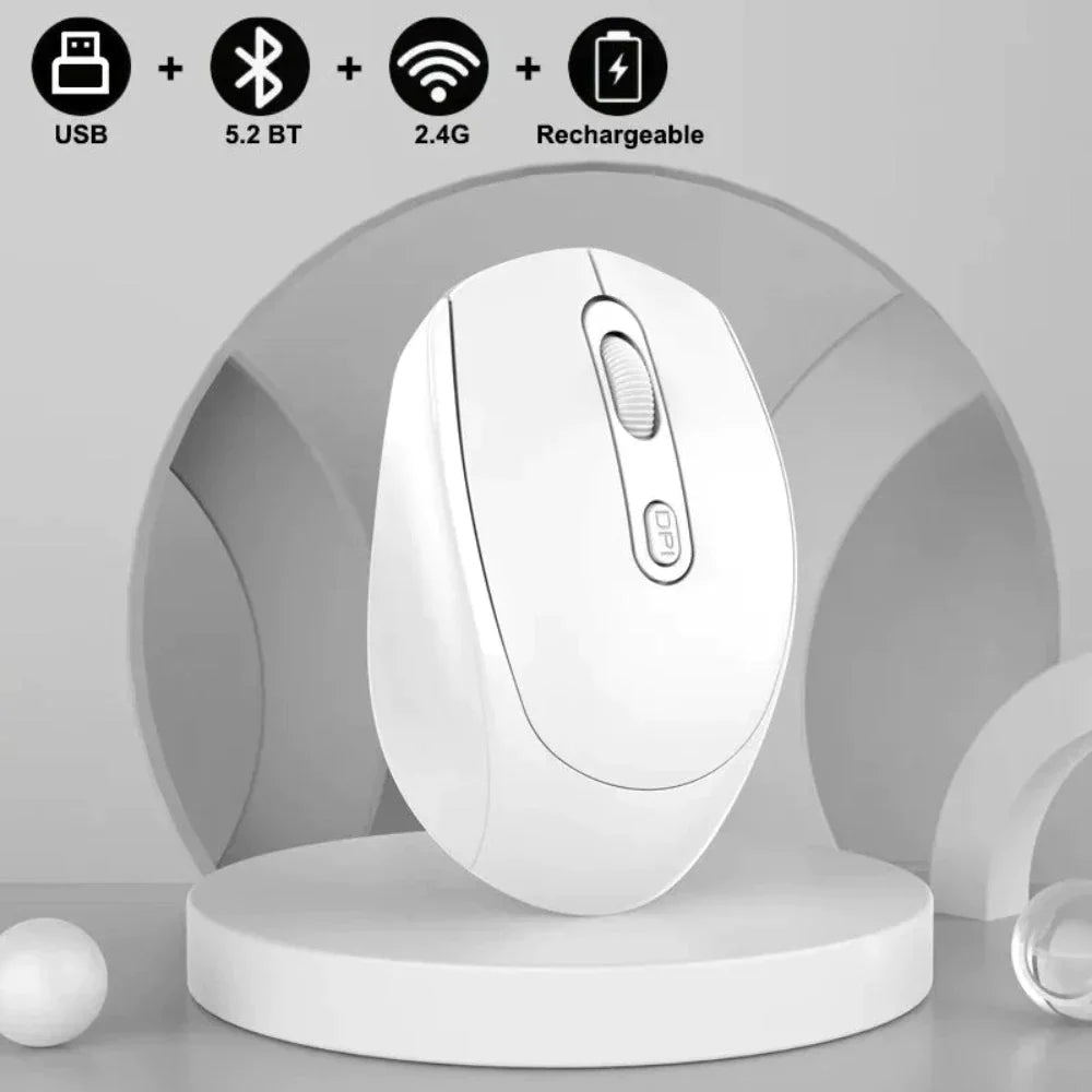Vibrant High-Resolution Wireless Mouse with Dual Modes