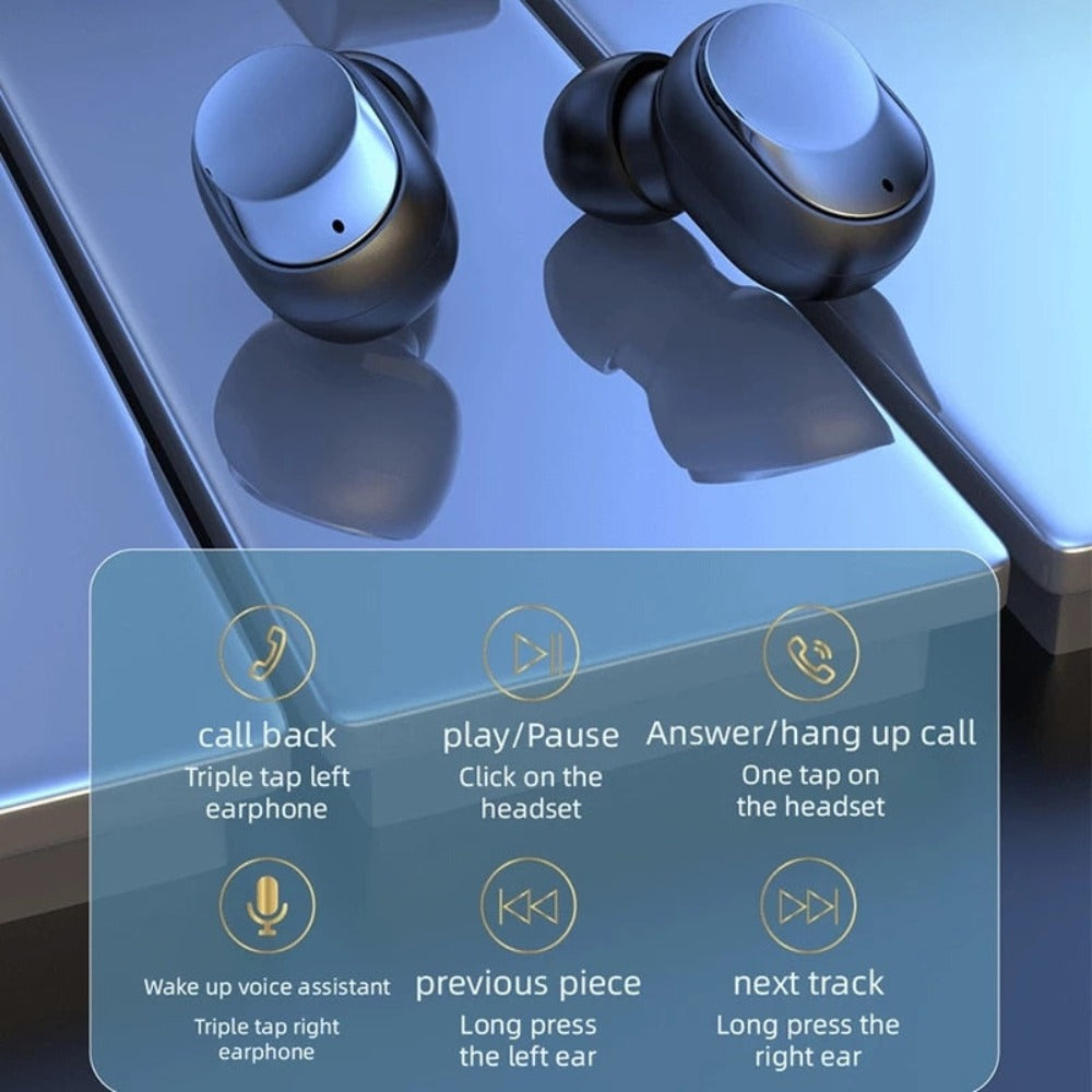 Wireless Bluetooth 5.1 Earbuds with Powerful Dragon Bass
