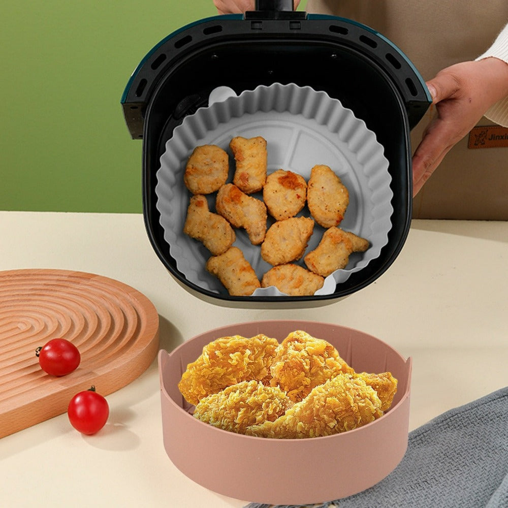 Silicone Basket for Air Frying in a Circular Form