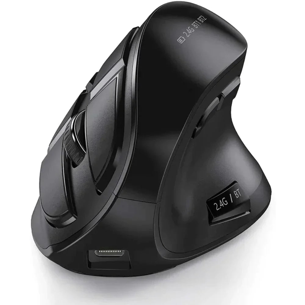 Wireless Vertical Mouse with Bluetooth and 2.4Ghz Dual Mode