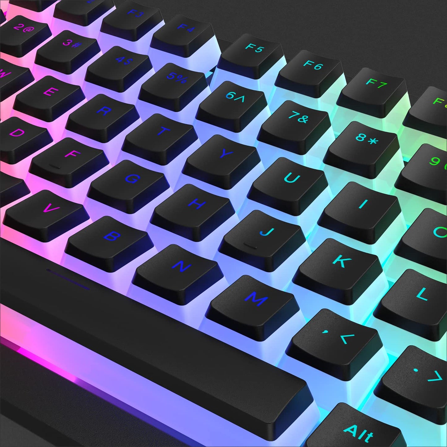 165-key set of Pudding-style keycaps for keyboards