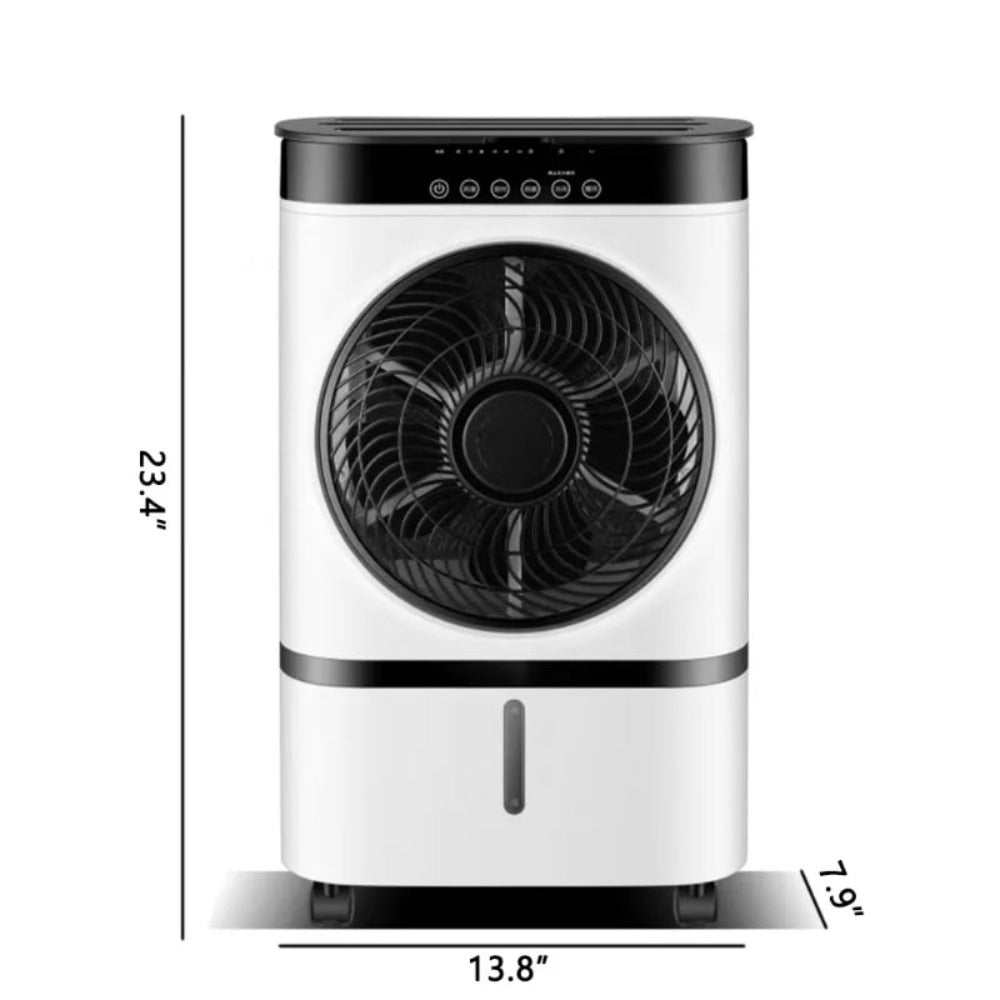 Remote-Controlled Portable Air Cooling Device with Evaporative Technology