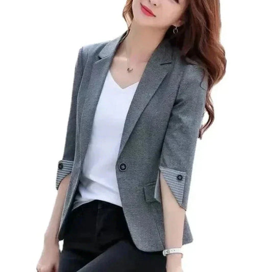 Slim Fit Korean-Inspired Blazer Jacket for Women