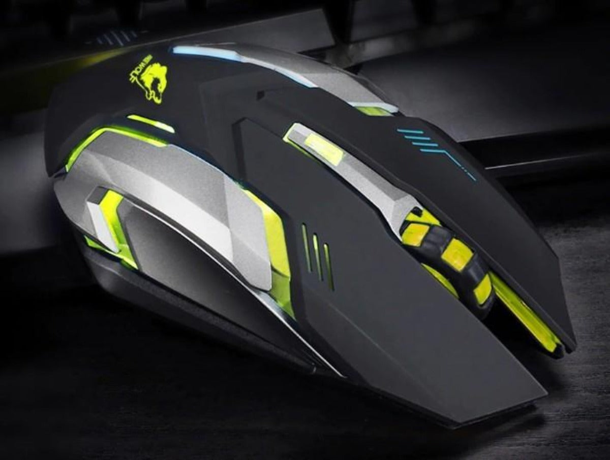 7th Generation Dragon Stealth Wireless Silent LED Backlit USB Optical Gaming Mouse