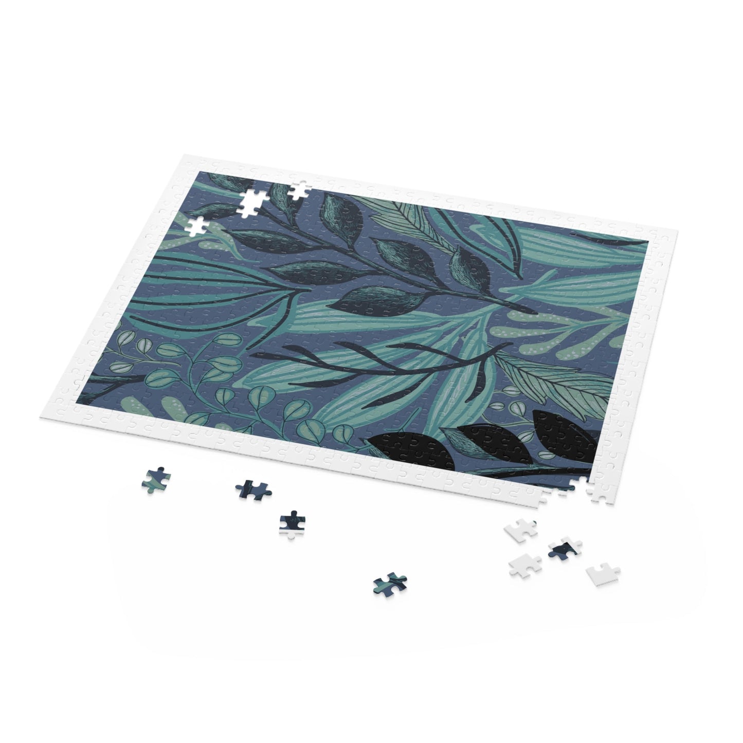 500-Piece Midnight Flora Puzzle - Exquisite Floral Jigsaw for Nighttime Solving