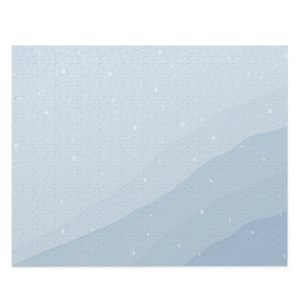 500-Piece Winter Wonderland Jigsaw Puzzle in Shades of Blue