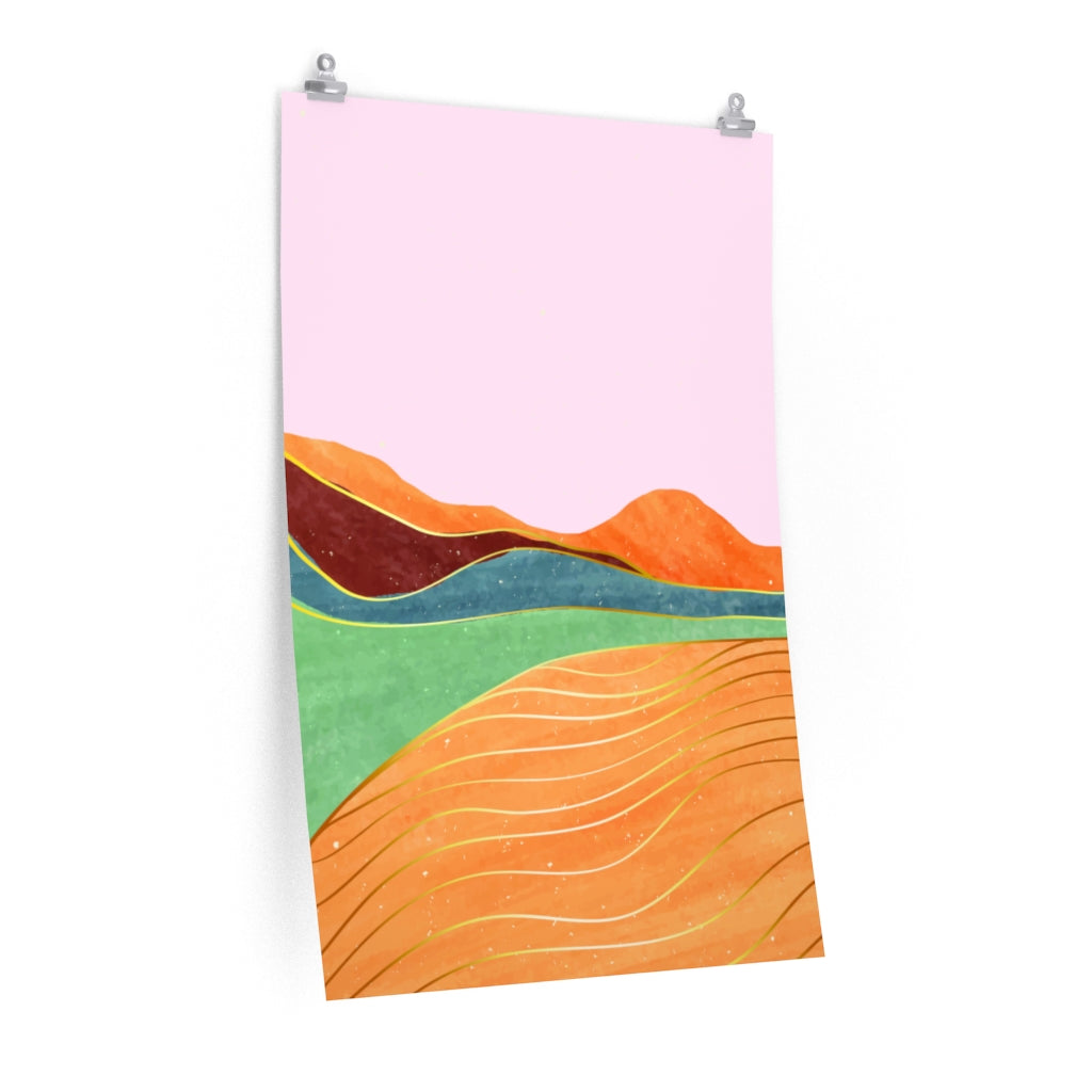 Pink Room Decor Inspired by the Toscana Landscape