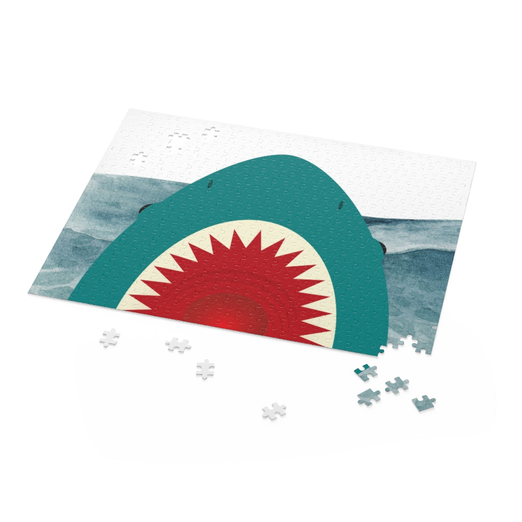 500-Piece Puzzle Featuring Shark Teeth