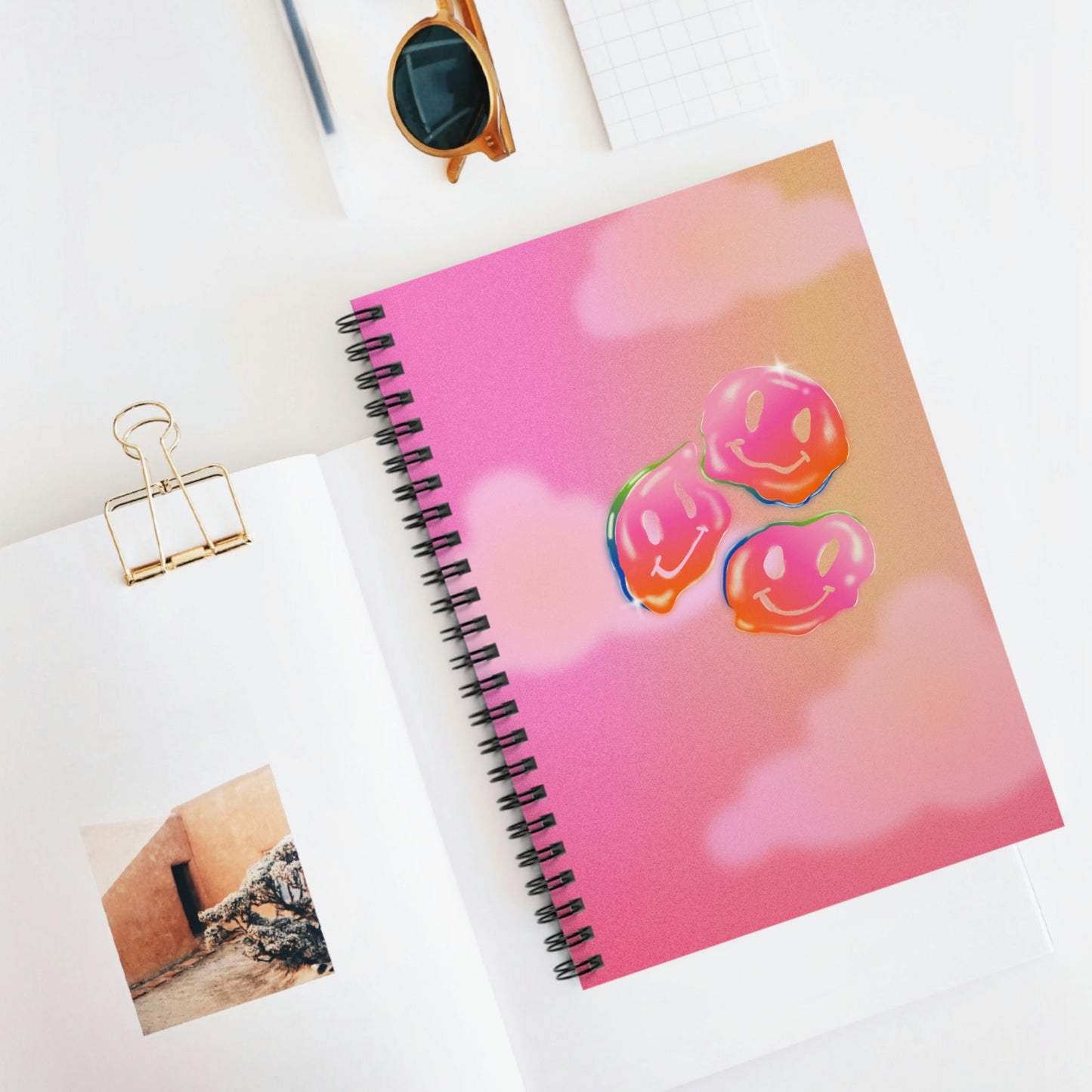 Spiral Notebook with Joyful Smiles