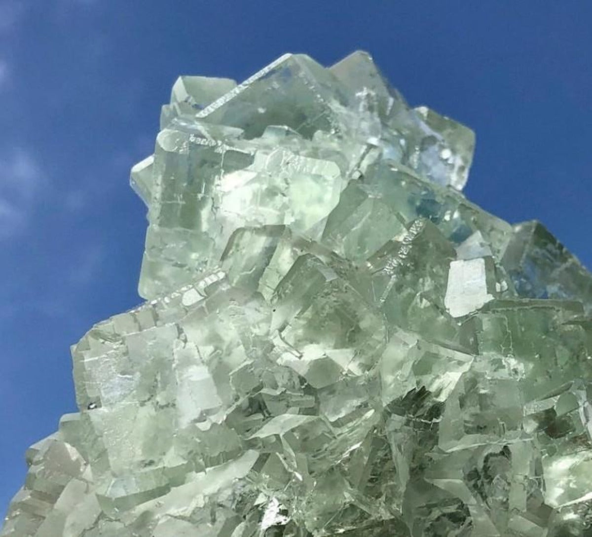 5 lb Raw Green Fluorite Crystal - Naturally Mined