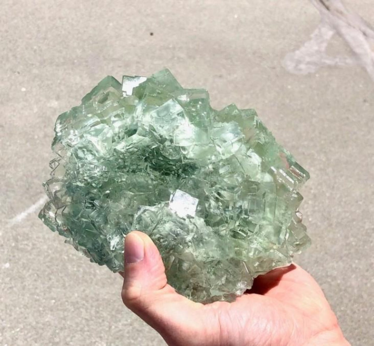5 lb Raw Green Fluorite Crystal - Naturally Mined