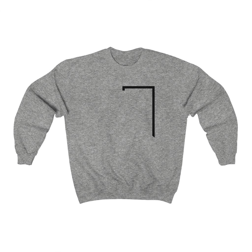 Angled Logo Crewneck Sweatshirt for Men