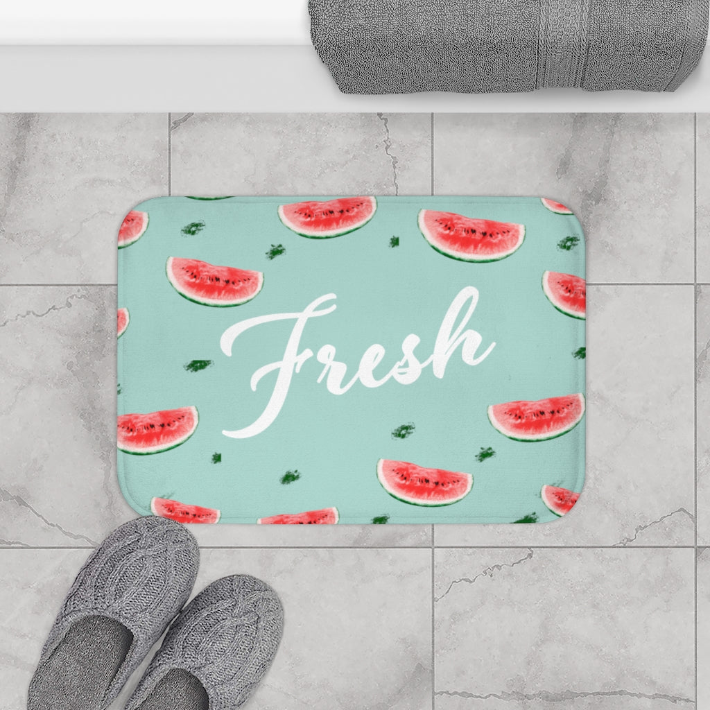Refreshing Watermelon Bathroom Rug