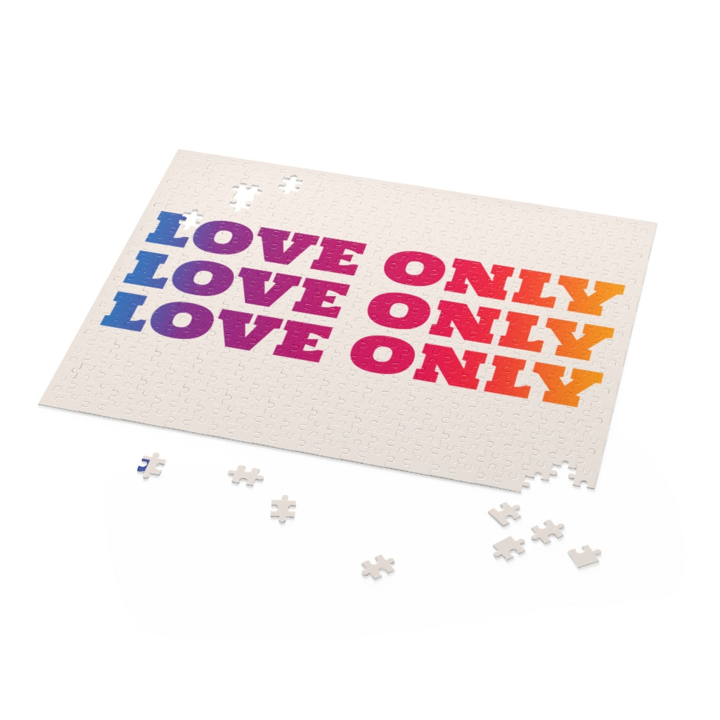 500-Piece Puzzle Featuring Artistic Images of Love Only