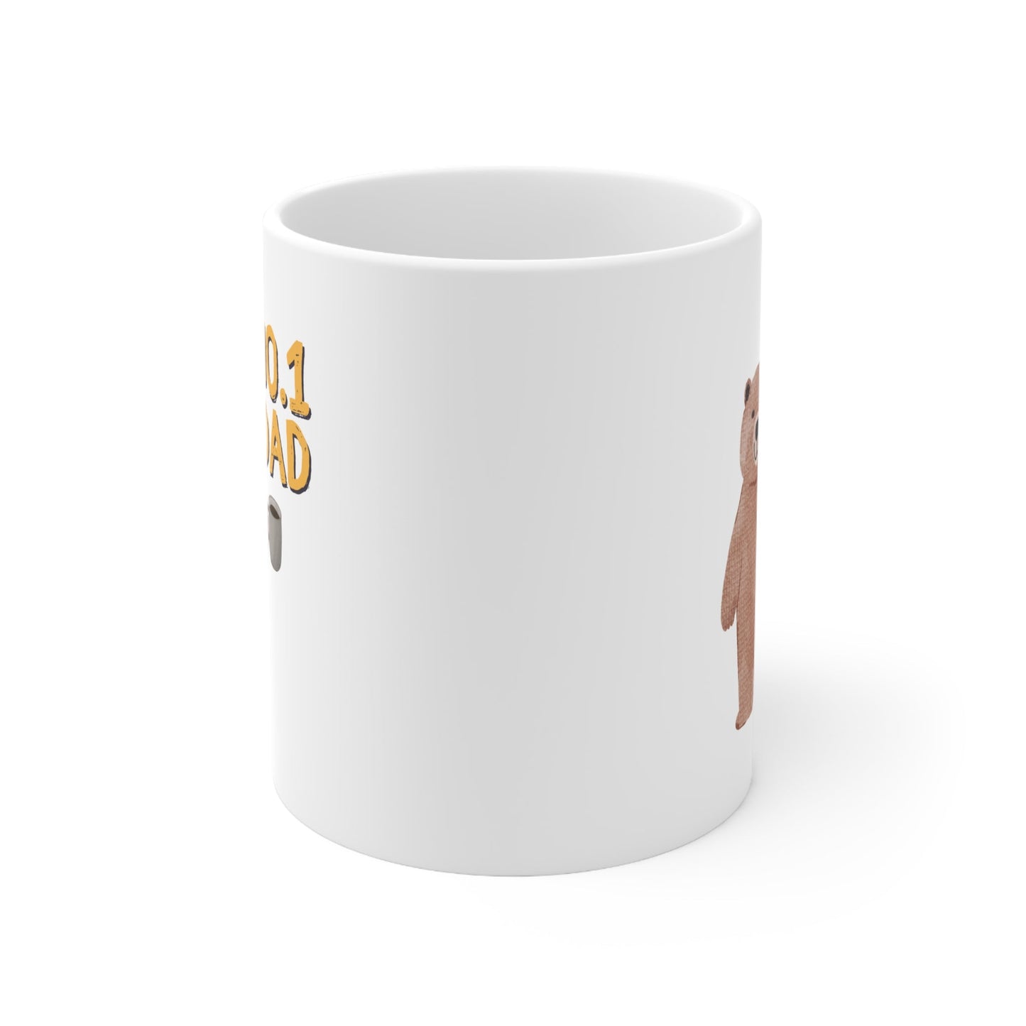 Top Dad Teddy Bear Mug for Tea and Coffee